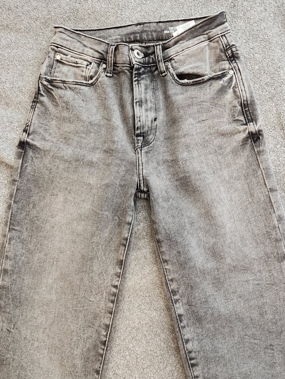 Kensie High‑Rise Straight Jeans Gray Wash Size 2 Waist 24 Inseam 27 - Picture 4 of 6